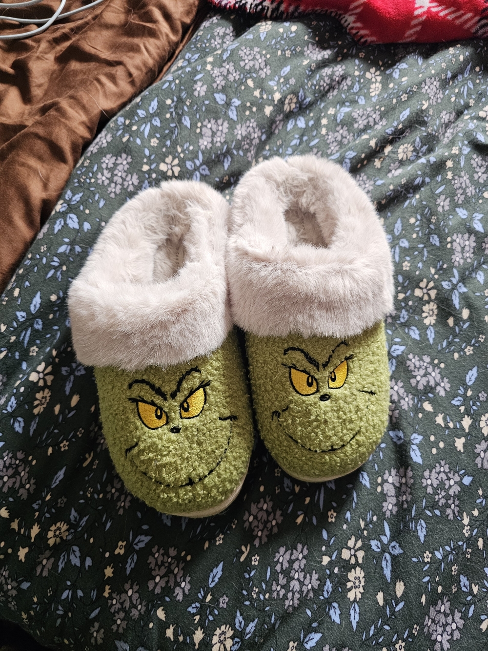 American Eagle Grinch Slippers Womens